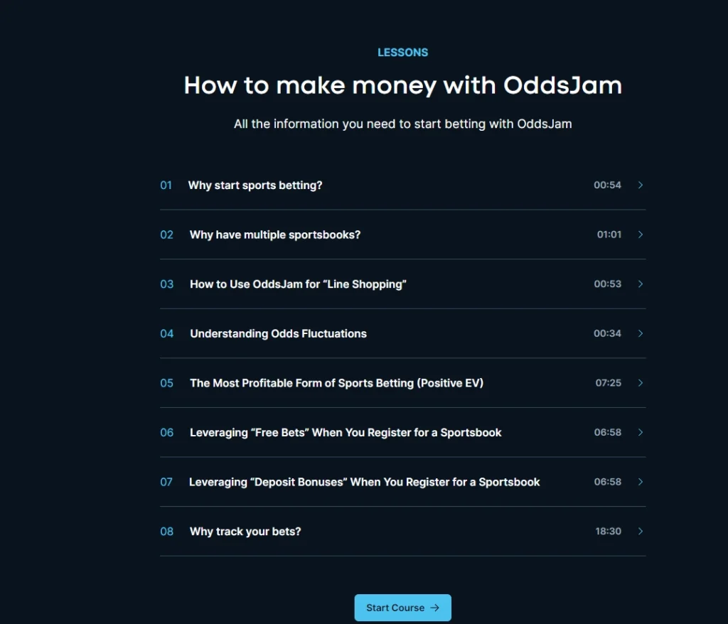 oddsjam starter guide
