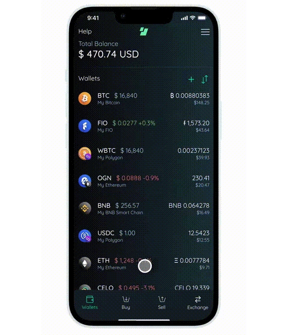 screenshot of edge crypto wallet for sportsbooks